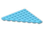 LEGO® Stein: Plate 8 x 8 without Corner 30504 | Farbe: Medium Azur
