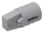 LEGO® Stein: Hinge Arm Locking with Single Finger and Axlehole 30552 | Farbe: Medium Stone Grey