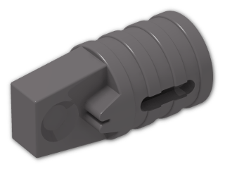LEGO® Stein: Hinge Arm Locking with Single Finger and Axlehole 30552 | Farbe: Dark Stone Grey