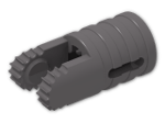 LEGO® Stein: Hinge Arm Locking with Dual Finger and Axlehole 30553 | Farbe: Dark Stone Grey