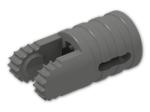 LEGO® Stein: Hinge Arm Locking with Dual Finger and Axlehole 30553 | Farbe: Dark Grey
