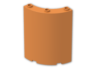 LEGO® Brick: Panel 4 x 4 x 6 Corner Round 30562 | Color: Bright Orange