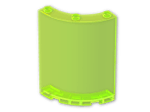 LEGO® Brick: Panel 4 x 4 x 6 Corner Round 30562 | Color: Transparent Fluorescent Green