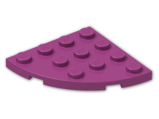 LEGO® Stein: Plate 4 x 4 Corner Round 30565 | Farbe: Bright Reddish Violet