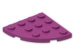 LEGO® Brick: Plate 4 x 4 Corner Round 30565 | Color: Bright Reddish Violet