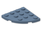 LEGO® Brick: Plate 4 x 4 Corner Round 30565 | Color: Sand Blue
