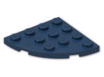 LEGO® Brick: Plate 4 x 4 Corner Round 30565 | Color: Earth Blue