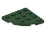 LEGO® Brick: Plate 4 x 4 Corner Round 30565 | Color: Earth Green