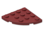 LEGO® Brick: Plate 4 x 4 Corner Round 30565 | Color: New Dark Red