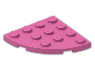 LEGO® Brick: Plate 4 x 4 Corner Round 30565 | Color: Bright Purple