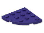 LEGO® Stein: Plate 4 x 4 Corner Round 30565 | Farbe: Medium Lilac