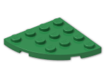LEGO® Brick: Plate 4 x 4 Corner Round 30565 | Color: Dark Green
