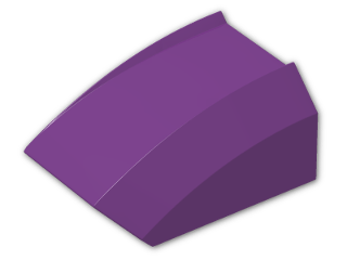 LEGO® Brick: Slope Brick Curved Top 2 x 2 x 1 30602 | Color: Bright Violet