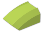 LEGO® Brick: Slope Brick Curved Top 2 x 2 x 1 30602 | Color: Bright Yellowish Green