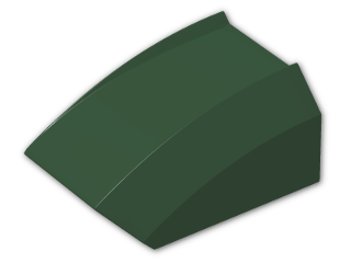 LEGO® Brick: Slope Brick Curved Top 2 x 2 x 1 30602 | Color: Earth Green