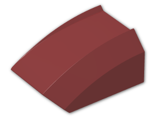 LEGO® Brick: Slope Brick Curved Top 2 x 2 x 1 30602 | Color: New Dark Red
