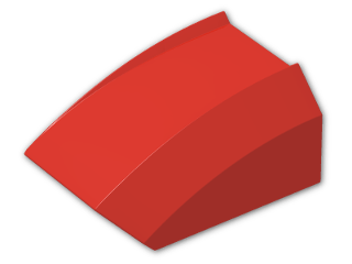 LEGO® Brick: Slope Brick Curved Top 2 x 2 x 1 30602 | Color: Bright Red