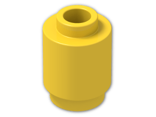 LEGO® Brick: Brick 1 x 1 Round with Hollow Stud 3062b | Color: Bright Yellow