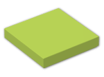 LEGO® Brick: Tile 2 x 2 with Groove 3068b | Color: Bright Yellowish Green