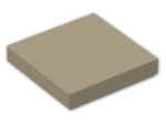 LEGO® Brick: Tile 2 x 2 with Groove 3068b | Color: Sand Yellow