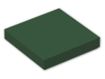 LEGO® Brick: Tile 2 x 2 with Groove 3068b | Color: Earth Green