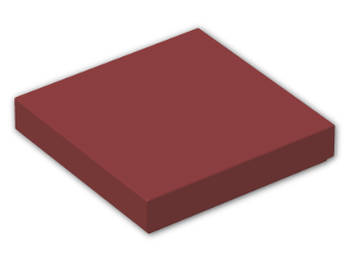 LEGO® Brick: Tile 2 x 2 with Groove 3068b | Color: New Dark Red