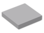 LEGO® Brick: Tile 2 x 2 with Groove 3068b | Color: Medium Stone Grey