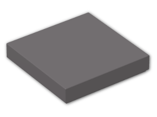 LEGO® Stein: Tile 2 x 2 with Groove 3068b | Farbe: Dark Stone Grey