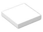 LEGO® Brick: Tile 2 x 2 with Groove 3068b | Color: White