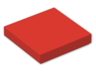 LEGO® Stein: Tile 2 x 2 with Groove 3068b | Farbe: Bright Red