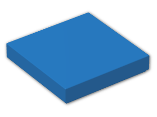 LEGO® Stein: Tile 2 x 2 with Groove 3068b | Farbe: Bright Blue