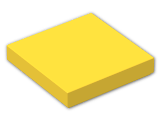 LEGO® Brick: Tile 2 x 2 with Groove 3068b | Color: Bright Yellow