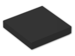 LEGO® Brick: Tile 2 x 2 with Groove 3068b | Color: Black