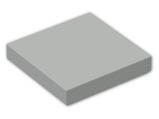 LEGO® Brick: Tile 2 x 2 with Groove 3068b | Color: Grey