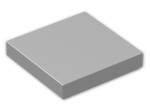 LEGO® Stein: Tile 2 x 2 with Groove 3068b | Farbe: Silver Metallic