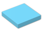 LEGO® Brick: Tile 2 x 2 with Groove 3068b | Color: Medium Azur