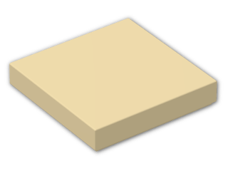 LEGO® Brick: Tile 2 x 2 with Groove 3068b | Color: Brick Yellow