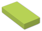 LEGO® Stein: Tile 1 x 2 with Groove 3069b | Farbe: Bright Yellowish Green