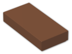 LEGO® Stein: Tile 1 x 2 with Groove 3069b | Farbe: Reddish Brown