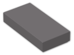 LEGO® Brick: Tile 1 x 2 with Groove 3069b | Color: Dark Stone Grey