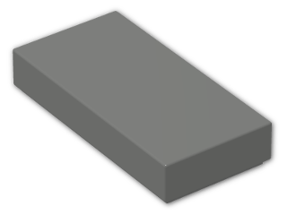 LEGO® Stein: Tile 1 x 2 with Groove 3069b | Farbe: Dark Grey
