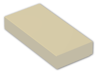 LEGO® Brick: Tile 1 x 2 with Groove 3069b | Color: Warm Gold Drum Lacq