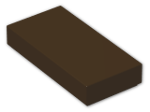 LEGO® Brick: Tile 1 x 2 with Groove 3069b | Color: Dark Brown
