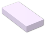 LEGO® Brick: Tile 1 x 2 with Groove 3069b | Color: Lavender