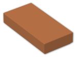 LEGO® Brick: Tile 1 x 2 with Groove 3069b | Color: Dark Orange