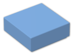 LEGO® Brick: Tile 1 x 1 with Groove 3070b | Color: Medium Blue