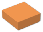 LEGO® Brick: Tile 1 x 1 with Groove 3070b | Color: Bright Orange