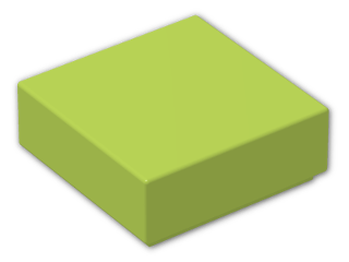 LEGO® Stein: Tile 1 x 1 with Groove 3070b | Farbe: Bright Yellowish Green