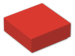 LEGO® Brick: Tile 1 x 1 with Groove 3070b | Color: Bright Red