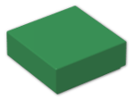 LEGO® Brick: Tile 1 x 1 with Groove 3070b | Color: Dark Green